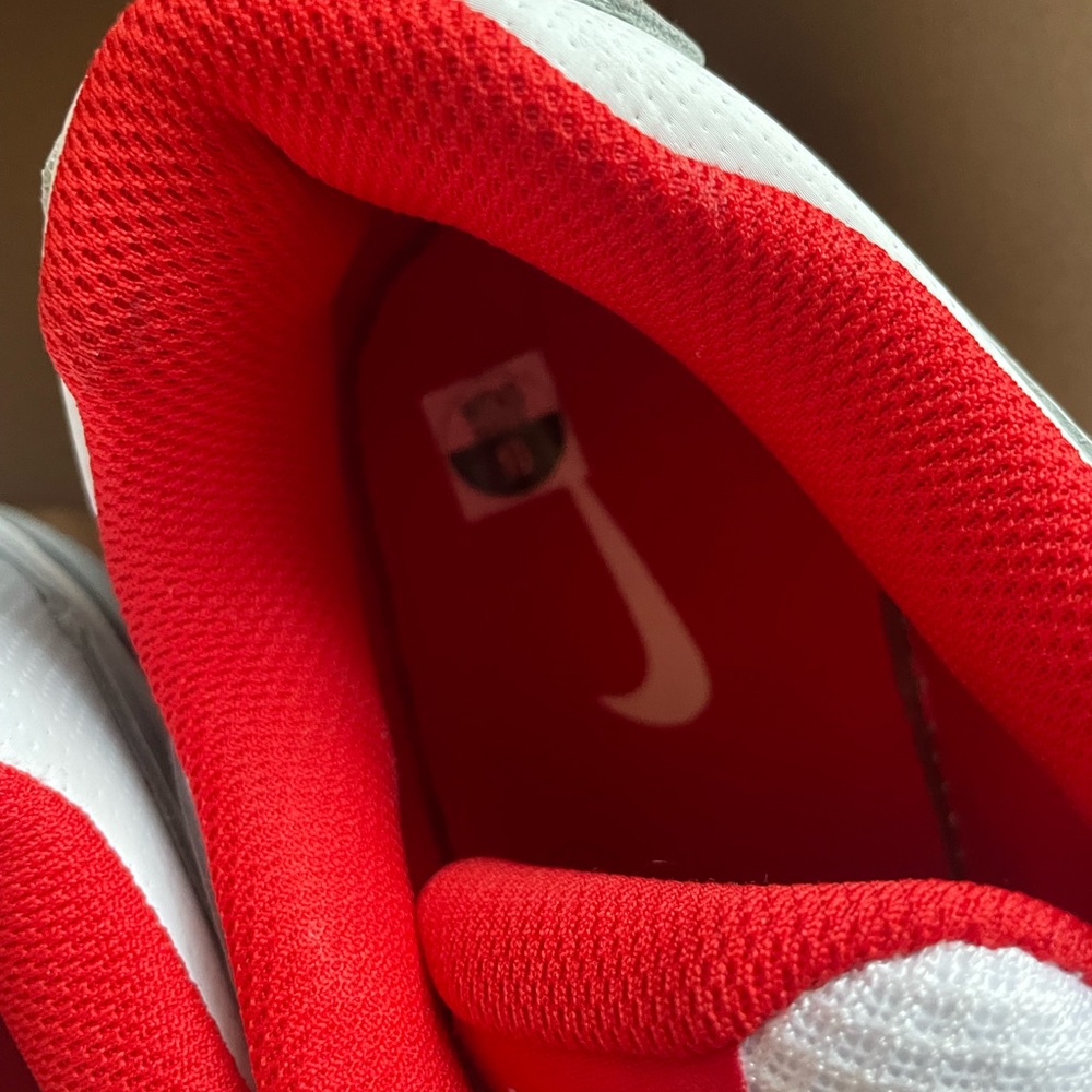 Nike White and Red Athletic Shoes - Picture 2 of 5